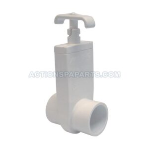 Magic Plastics 1 1/2'' Spigot X 1 1/2'' Spigot Uni-Body Slice Valve - Image 1