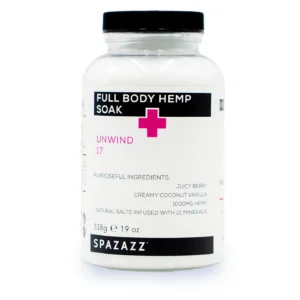 Full Body Hemp Crystals: Unwind 17 - Juicy Berry + Creamy Cocount Vanilla 19oz SZ752 - Image 1