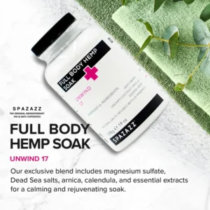 Full Body Hemp Crystals: Unwind 17 - Juicy Berry + Creamy Cocount Vanilla 19oz SZ752 - Image 5