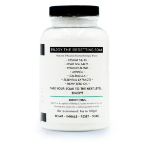 Full Body Hemp Crystals: Reset 06 - Herbal Woods + Cooling Mint 19oz SZ750 - Image 7